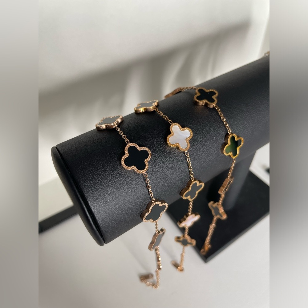 3 pc gold bracelet set